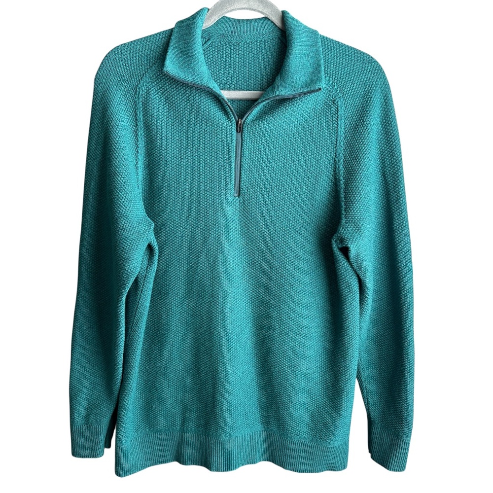 Lululemon Men's Textured Knit Half-Zip Sweater Size S Pullover